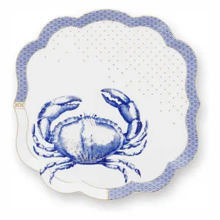 【PIP STUDIO】買一送一★Royal White餐盤24cm-螃蟹(買就送品牌質感餐廚選品)