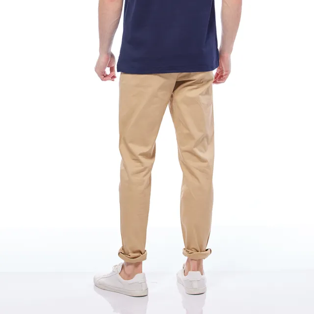 【NAUTICA】男裝 舒適修身彈性長褲(卡其)