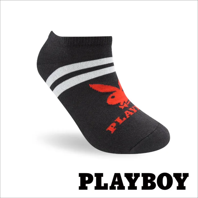 【PLAYBOY】8雙組線條兔頭隱形襪(休閒襪/男襪/隱形襪)