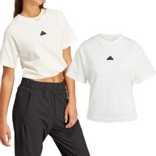 【adidas 愛迪達】M Z.N.E. TEE 女款 白色 運動 休閒 基本款 LOGO 休閒 上衣 短袖 IS3920