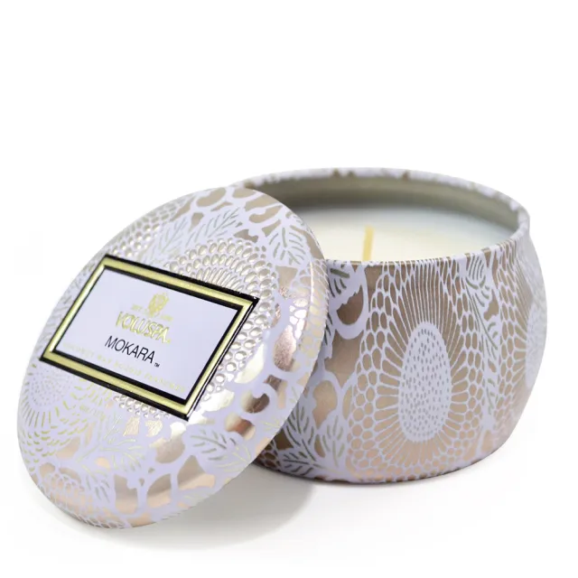 【VOLUSPA】香氛蠟燭-日式庭園 錫盒 4oz/113g(椰子蠟 多款任選 平行輸入)
