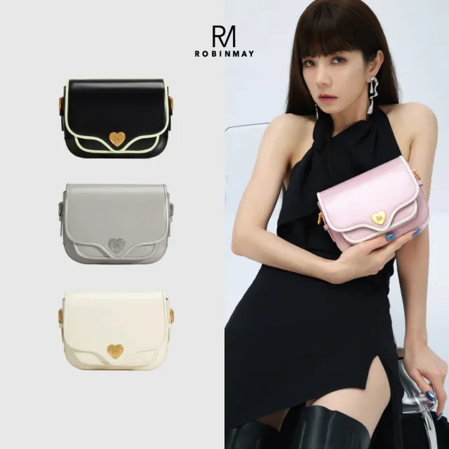 ROBINMAY】桃心蔓蔓斜背包(ELLA系列/吸扣封口/多色任選) - momo