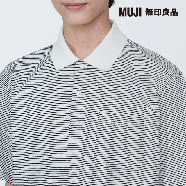 【MUJI 無印良品】男棉水洗天竺短袖POLO衫(共10色)