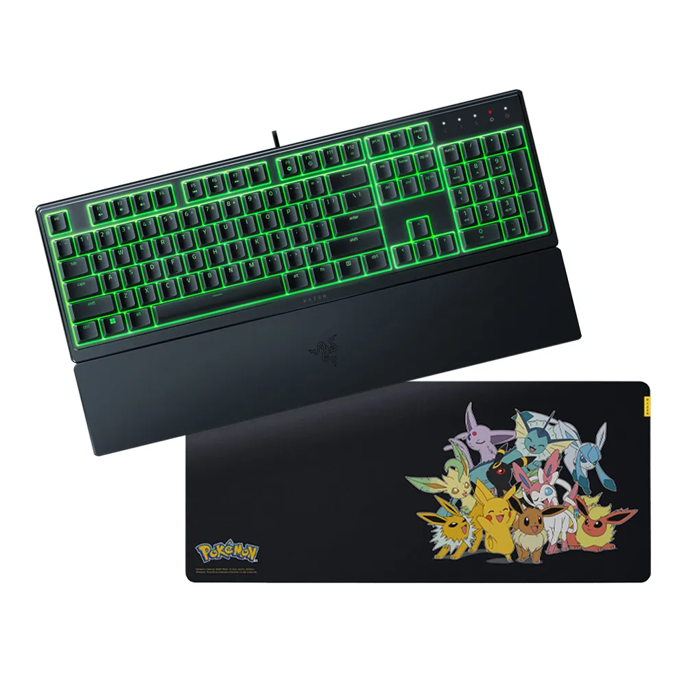 【Razer 雷蛇】買一送一★Ornata V3 X 雨林狼蛛 V3 X中文有線鍵盤+寶可夢聯名款Gigantus V2 XXL鼠墊