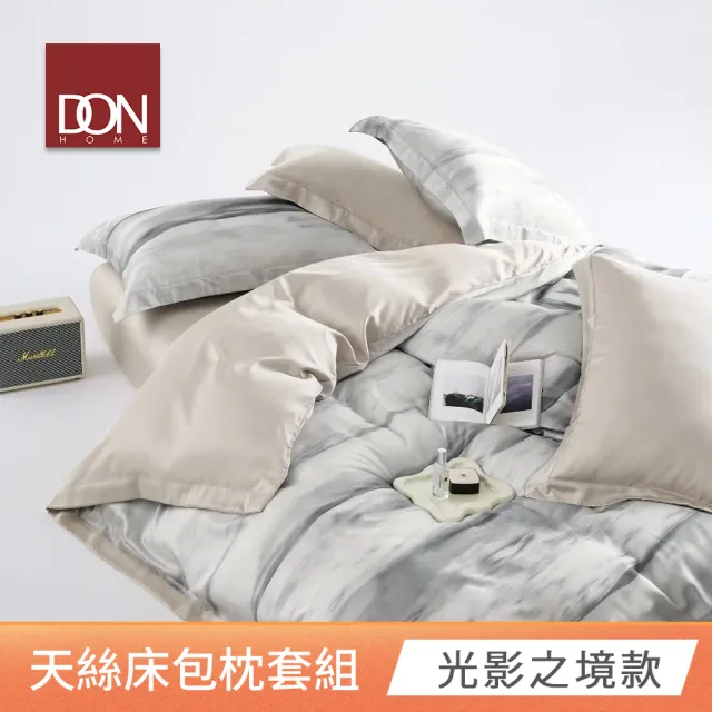 【DON】60支天絲床包枕套三件組x日式涼感紗涼被組(雙人/加大-多款任選 買1送1)