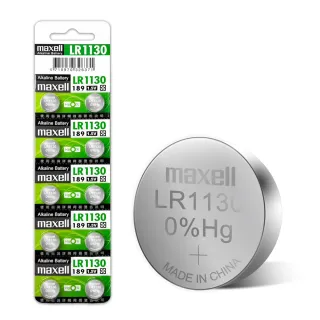【maxell】公司貨 LR1130/189/AG10 1.5V 鹼性鈕扣型電池-1卡10顆入