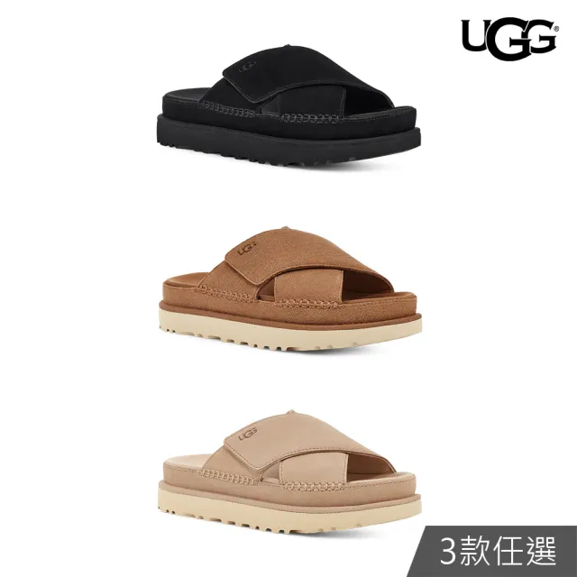 【UGG】雙11-女鞋/拖鞋/厚底鞋/懶人鞋  Goldenstar  Cross Slide(多款任選)