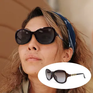 【GUGA】偏光淑女太陽眼鏡 落日鑲鑽款(UV400 抗紫外線 防爆鏡片 漸層鏡片 2208)