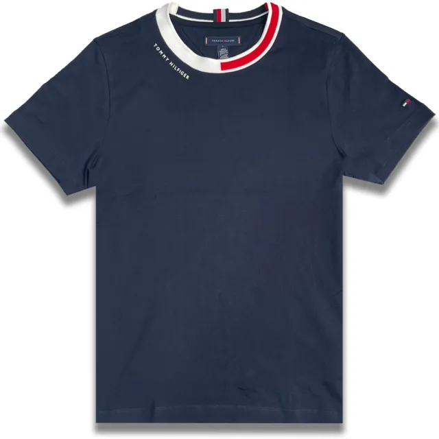 【Tommy Hilfiger】湯米 短袖 領口紅標 兩色選擇(平輸品)