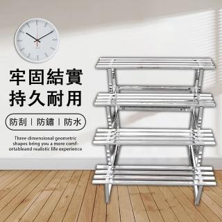 【滿天星】4層120cm不鏽鋼花架 戶外階梯式花架 落地花架 陽臺花架 花盆架(可拆卸花架 加寬加厚 防腐防鏽)