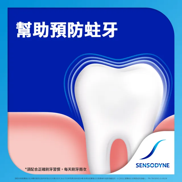 即期品【SENSODYNE 舒酸定】日常防護 長效抗敏牙膏X1入