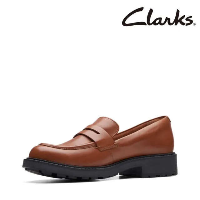 【Clarks】女鞋 Orinoco2 Penny 寬楦厚底學院風便士樂福鞋(CLF74788C)