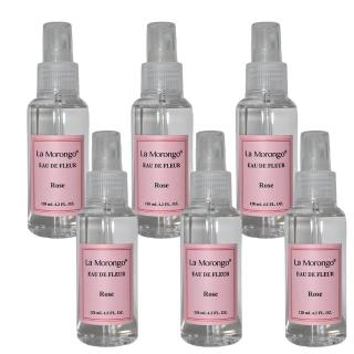 【La Morongo Co. 法國樂木美品】玫瑰花水香氛保濕噴霧 封膜裝 120mLx6瓶(保濕 補水 化妝水 滋潤型)