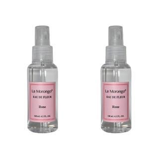 【La Morongo Co. 法國樂木美品】玫瑰花水香氛保濕噴霧 封膜裝 120mLx2瓶(保濕 補水 化妝水 滋潤型)