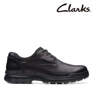 【Clarks】男鞋 Rockie Walk GTX 防水寬楦輕量圓頭休閒鞋(CLM73464C)