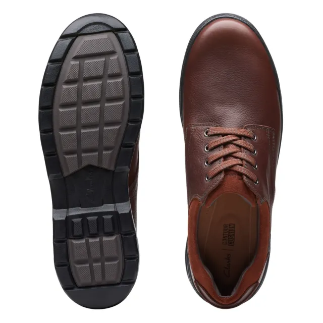 【Clarks】男鞋 Rockie Walk GTX  防水寬楦輕量圓頭休閒鞋(CLM73465C)
