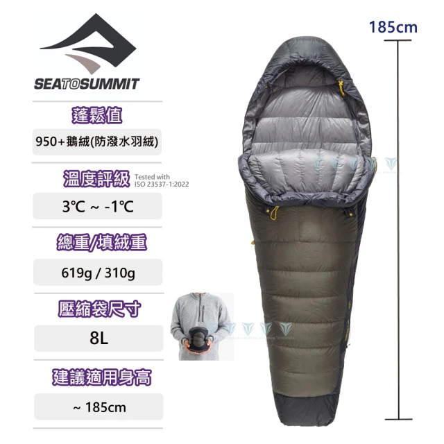 SEA TO SUMMIT Ascent -1氣流羽絨睡袋R