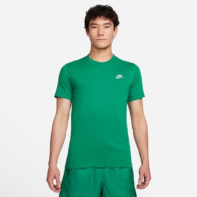 【NIKE 耐吉】上衣 男款 短袖上衣 運動 AS M NSW CLUB TEE 綠 AR4999-365