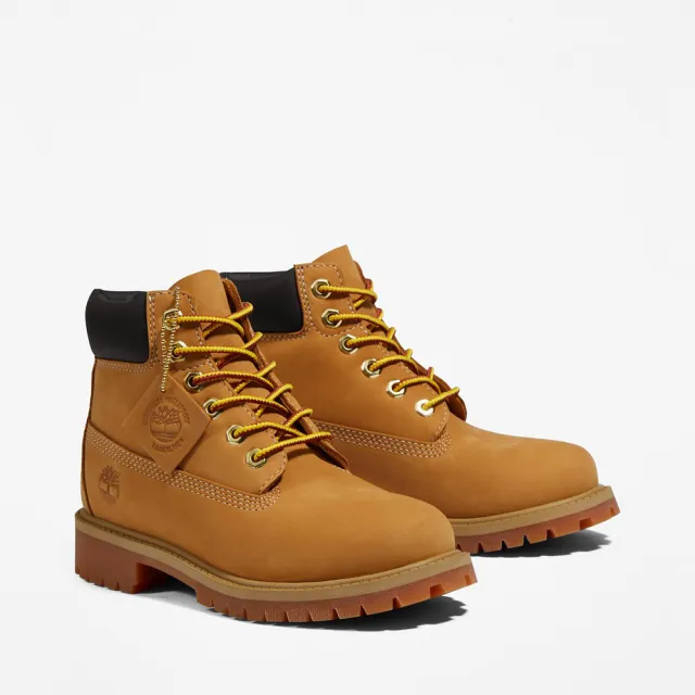 【Timberland】童款小麥黃經典防水6吋靴9-13Y(12709713)