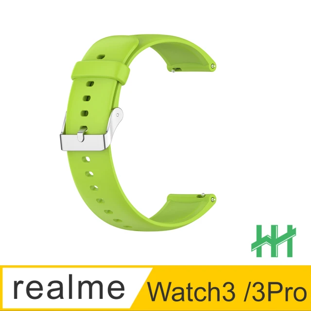 HH realme Watch3/3 Pro/Watch2/2 Pro 矽膠錶帶-綠(SP-RMW3-SG)