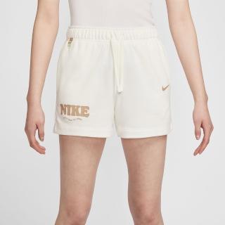 【NIKE 耐吉】短褲 女款 運動褲 中腰 AS W NSW CLUB FLC SHORT GCEL 米 HF6177-133