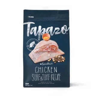 【TAPAZO 特百滋】凍乾雙饗宴-成幼貓低敏海魚+雞肉配方 2磅(貓飼料 貓乾糧 成貓 幼貓 低敏 無穀)