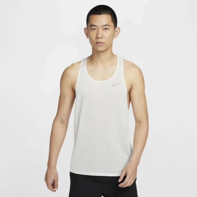 NIKE 耐吉 AS M NK DF FAST SINGLET 灰白色 男 背心 運動 田徑 跑步 透氣排汗(FN4230-121 ∞)