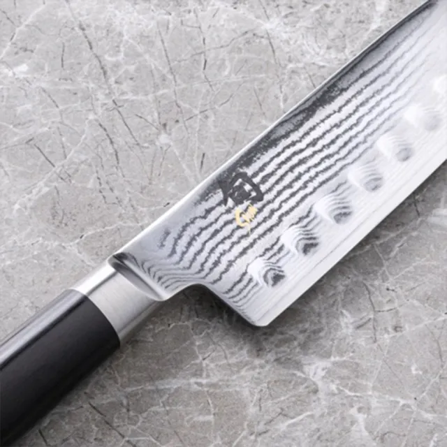 【KAI 貝印】旬 Shun Classic 日本製高碳鋼高級波紋三德鋼刀 主廚刀 17.5cm DM-0718(菜刀 高品質 料理刀)