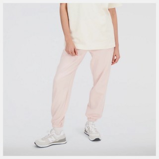 【NEW BALANCE】 NB 長褲 棉褲 運動 休閒 女 粉色 亞規(AWP33552OUK-F)