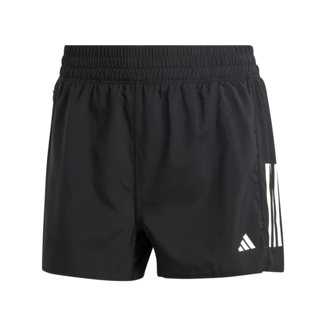 adidas 愛迪達 OTR B Short 女 短褲 運動 慢跑 路跑 反光 吸濕排汗 拉鍊口袋 輕量 黑(IX6371)