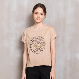 【perng yuh 芃諭名品】*街頭塗鴉 圖案 落肩 造型T恤(2024 SS Collection｜3A春夏 優惠系列)