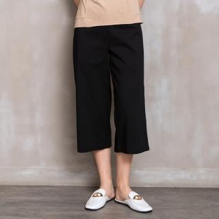 【perng yuh 芃諭名品】*自在感受 輕彈棉感 七分寬管褲(2024 SS Collection｜3A春夏 優惠系列)