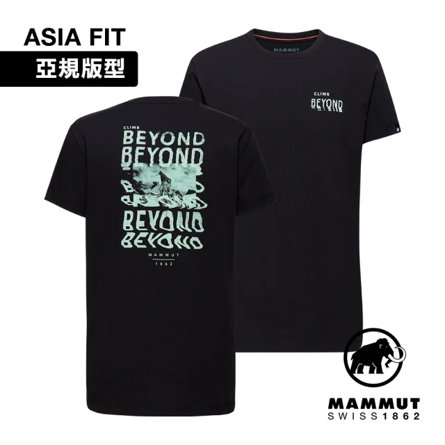 Mammut 長毛象 Massone T-Shirt AF Men Dreaming 有機棉機能短袖T恤 男款 黑色 #1017-06110