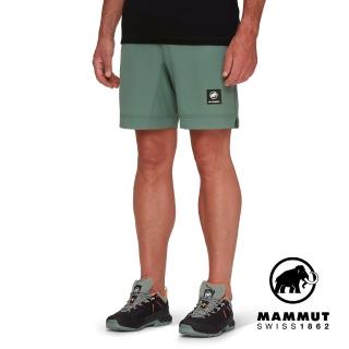【Mammut 長毛象官方直營】Massone Sport Shorts Men 輕量運動短褲 深玉石綠 男款 #1023-00970