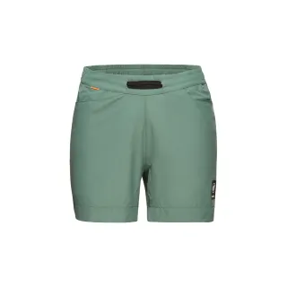 【Mammut 長毛象】Massone Sport Shorts Women 輕量運動短褲 深玉石綠 女款 #1023-01000