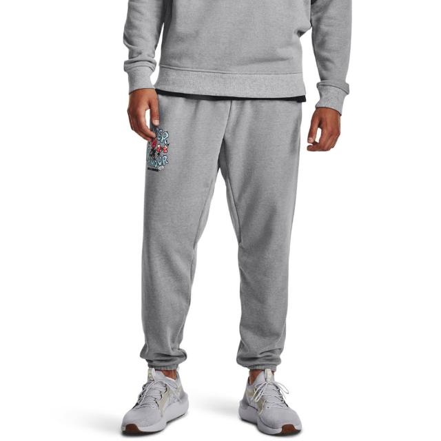 【UNDER ARMOUR】UA 男 HW Terry Rose Joggers運動長褲_1379691-011(灰色)