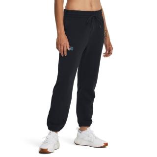 【UNDER ARMOUR】UA 女 Pjt Rock HW Terry運動長褲 1380196-001(黑色)