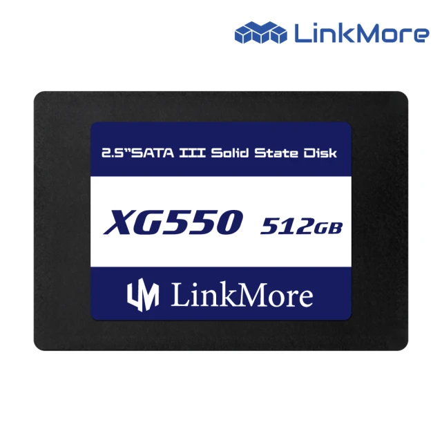 LinkMore XG550 512GB(2.5吋 SATAIII SSD 固態硬碟 TLC XG550-512GB 讀540M/寫500M)