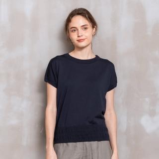【perng yuh 芃諭名品】簡約純調 織紋 連袖廓形 針織衫(2024 SS Collection｜3A春夏系列)