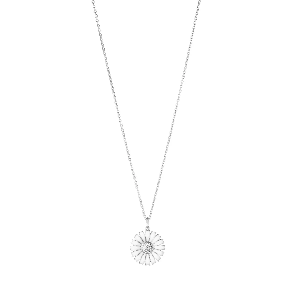 【Georg Jensen 喬治傑生】DAISY 項鍊(純銀 白瓷琺瑯 項鍊)