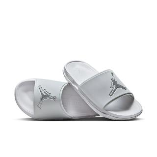 【NIKE 耐吉】拖鞋 男鞋 運動 JORDAN JUMPMAN SLIDE 灰白 FQ1598-002