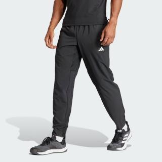 【adidas 愛迪達】長褲 男款 運動褲 亞規 TR-ES WOVEN PT 黑 IT5457