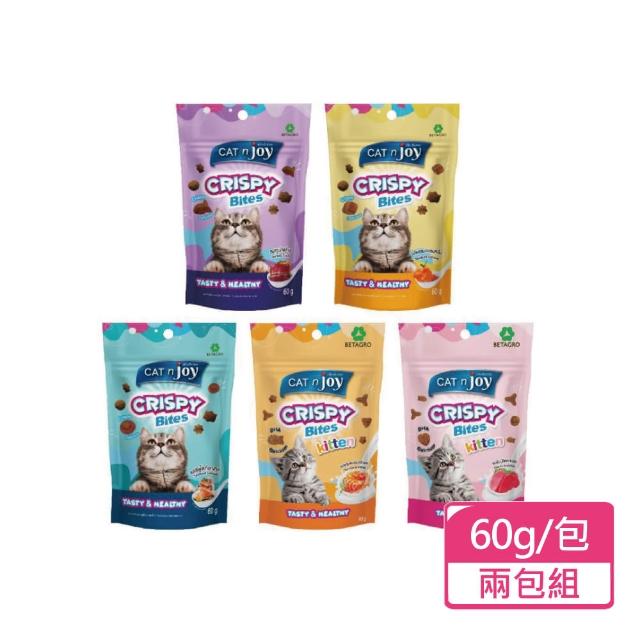 【CATNJOY喵響】貓咪脆餅 60g/包；兩包組(貓咪零食 獎勵點心)