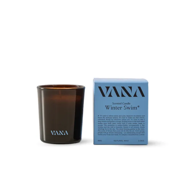 【VANA】故事系列 冬泳之甦香氛蠟燭65G-寧靜海洋調