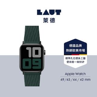 【LAUT 萊德】Apple Watch 42/44/45/49mm 舒適運動錶帶-綠