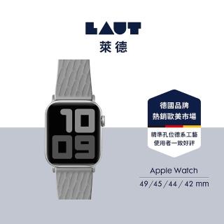 【LAUT 萊德】Apple Watch 42/44/45/49mm 舒適運動錶帶-灰