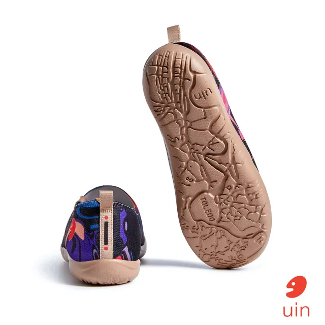 【uin】西班牙原創設計 女鞋 迷幻泡泡彩繪休閒鞋W1011485(彩繪)