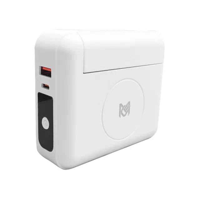 【MCK科技】10000mAh 22.5W快充三合一行動電源(自帶線行動電源 無線充電)