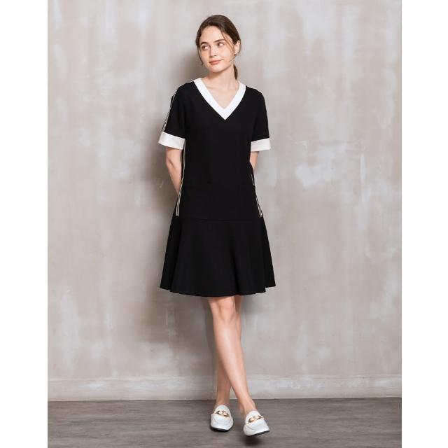 【perng yuh 芃諭名品】*輕質活力 低腰切 Ｖ領 彈力 洋裝(2024 SS Collection｜3A春夏_優惠系列)