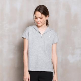 【perng yuh 芃諭名品】舒彈活力 拉鍊連帽 落肩 上衣(2024 SS Collection｜3A春夏系列)